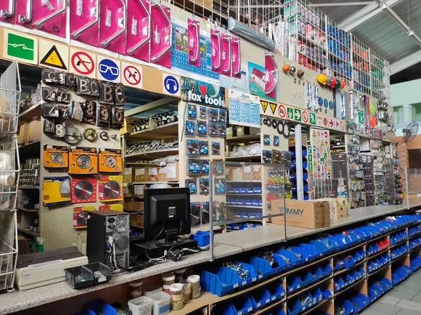 Plumbing on the shelves at Rachi Bush Mills